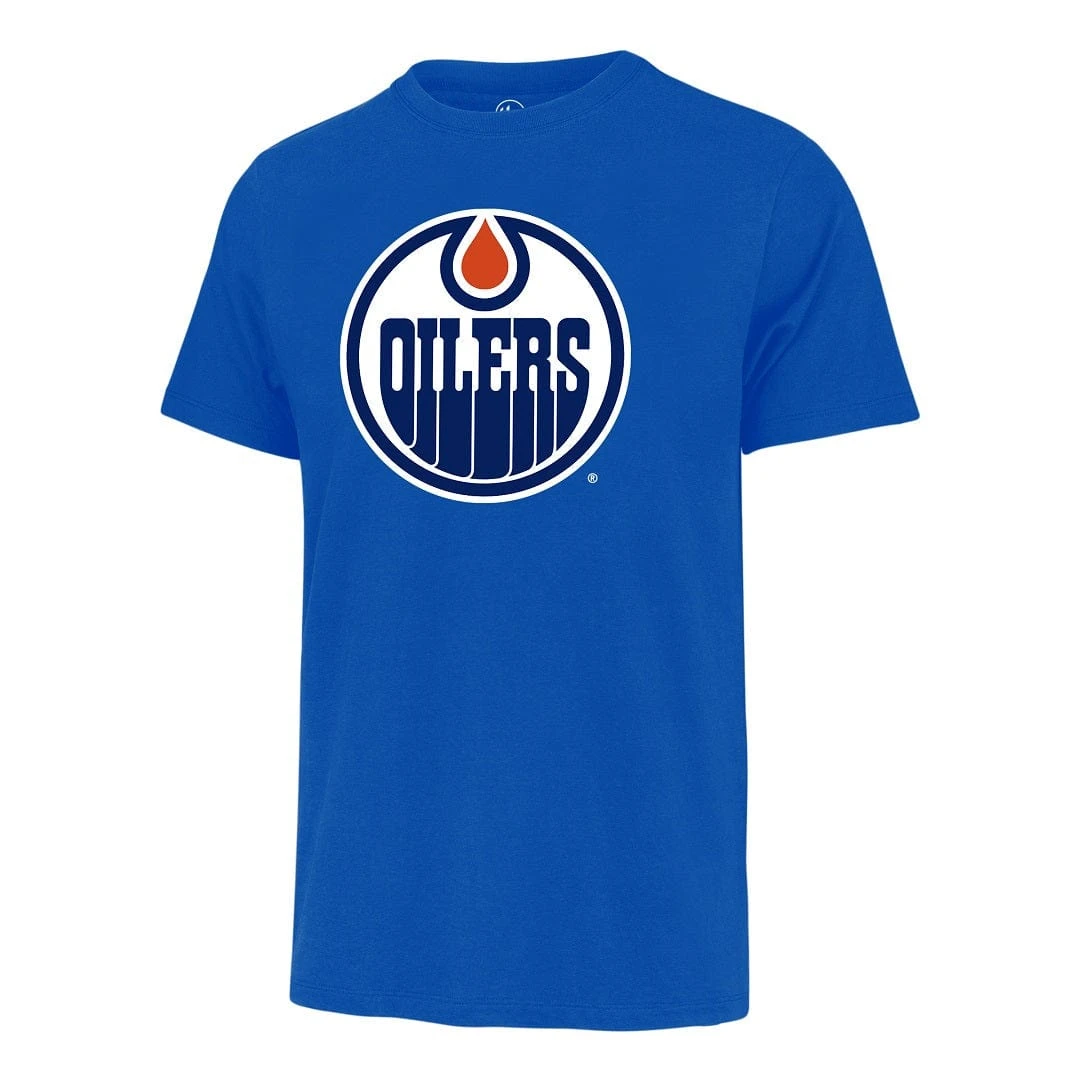 '47 BRAND Edmonton Oilers 47 Brand NHL Fan Tee Shirt Royal 3 '47 BRAND Edmonton Oilers 47 Brand NHL Fan Tee Shirt Royal