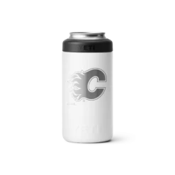 YETI Rambler Tall Colster - Calgary Flames -Baue Hockey Shop W Rambler 16oz Tall Colster White Front 4130 Flames B