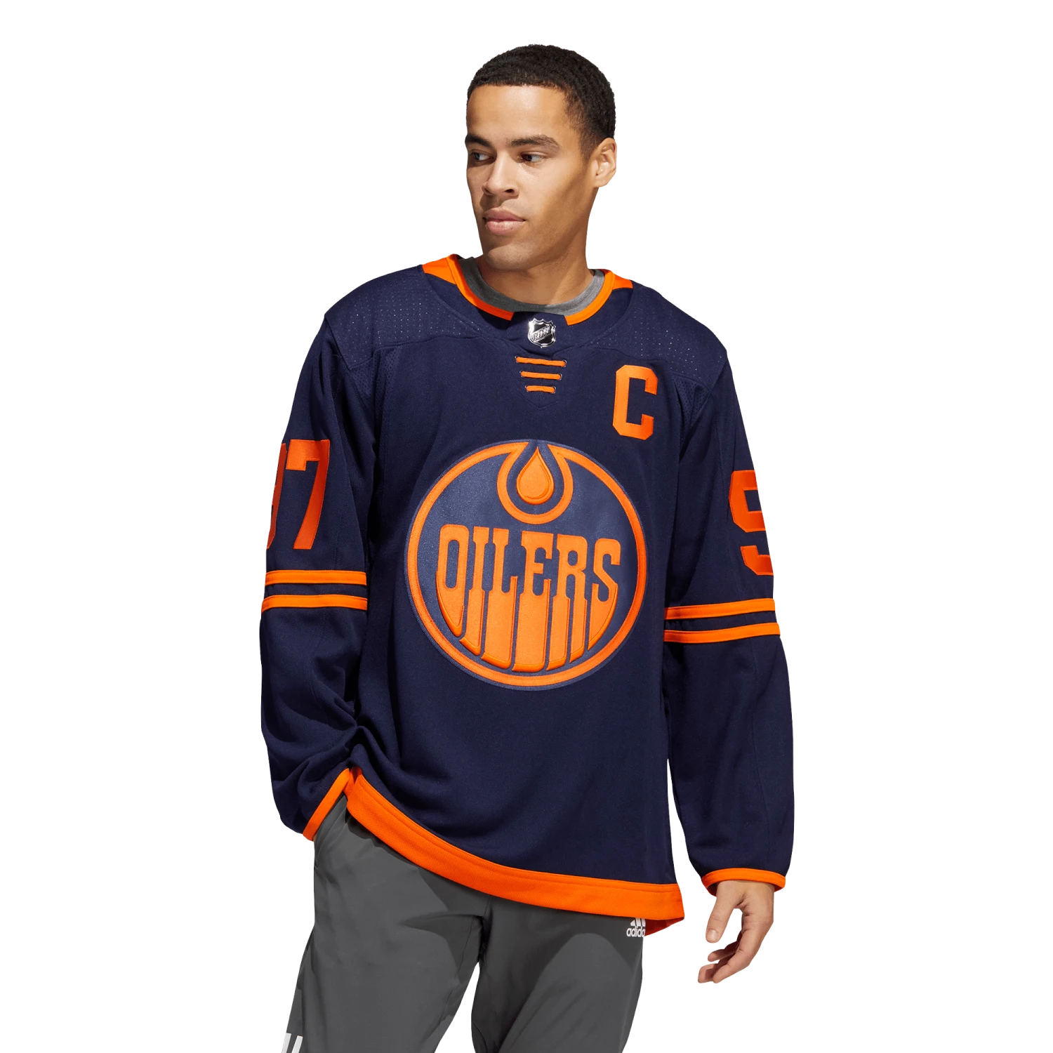 Edmonton Oilers Alternate Adidas PrimeGreen Senior Jersey - Connor McDavid 6 Edmonton Oilers Alternate Adidas PrimeGreen Senior Jersey - Connor McDavid - Image 4