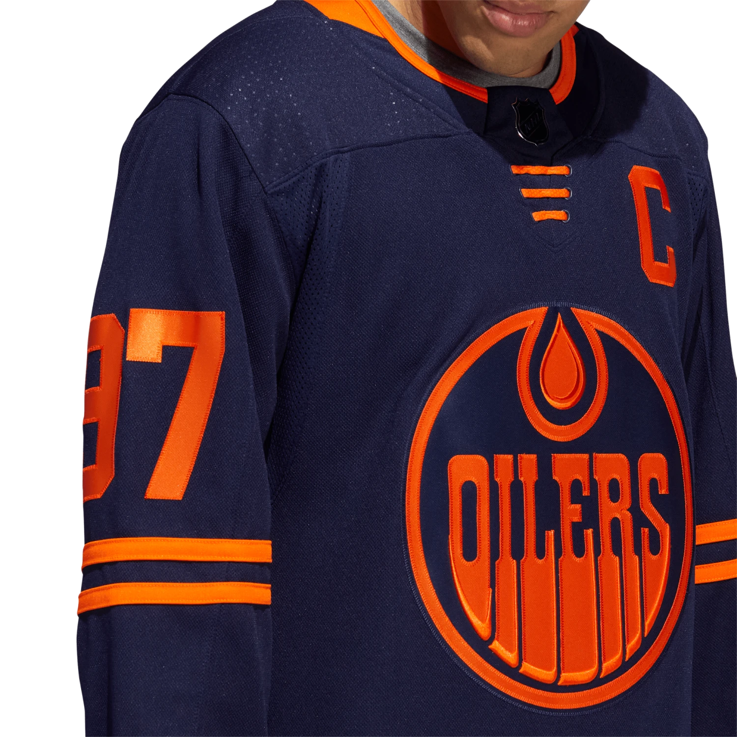 Edmonton Oilers Alternate Adidas PrimeGreen Senior Jersey - Connor McDavid 8 Edmonton Oilers Alternate Adidas PrimeGreen Senior Jersey - Connor McDavid - Image 6