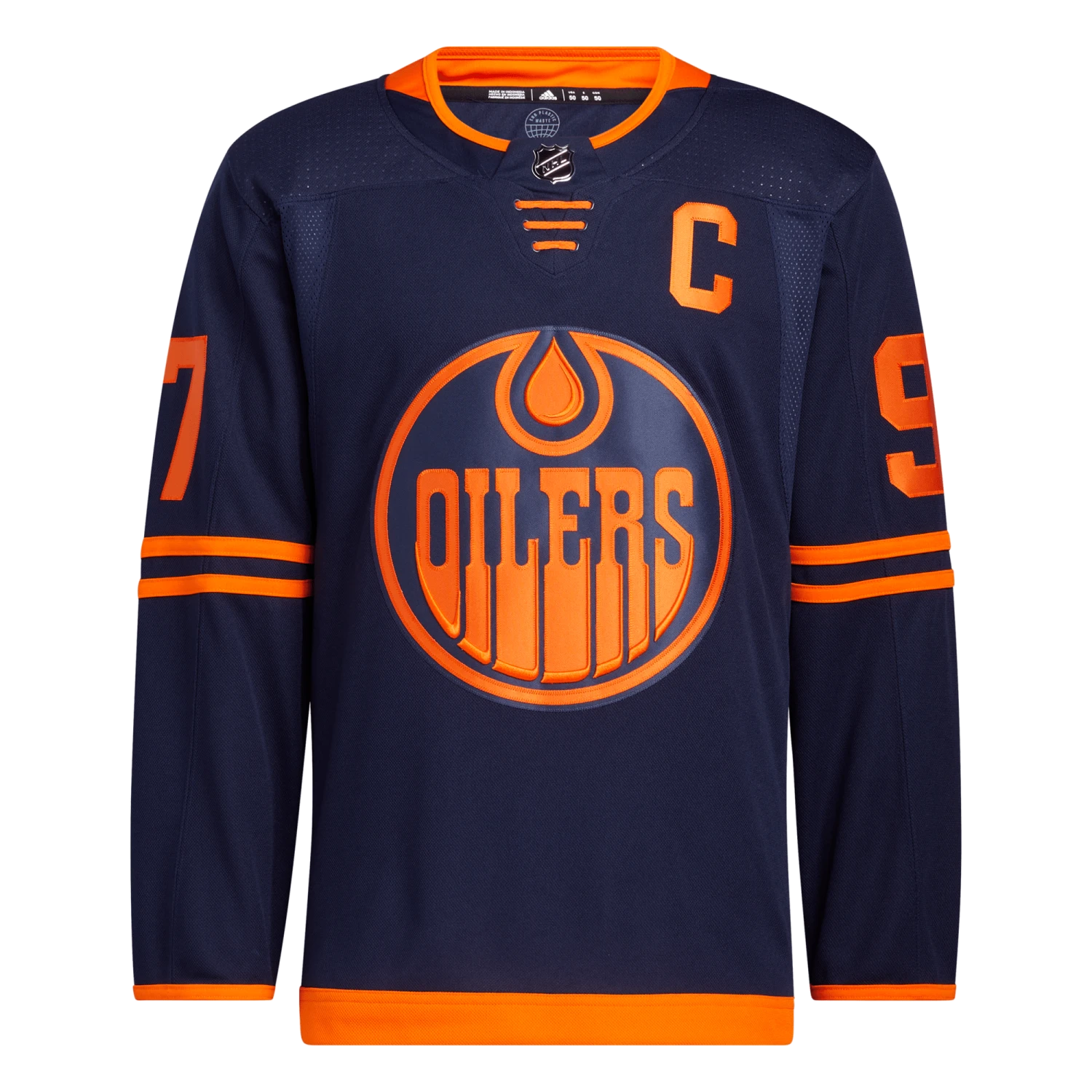 Edmonton Oilers Alternate Adidas PrimeGreen Senior Jersey - Connor McDavid 5 Edmonton Oilers Alternate Adidas PrimeGreen Senior Jersey - Connor McDavid - Image 3