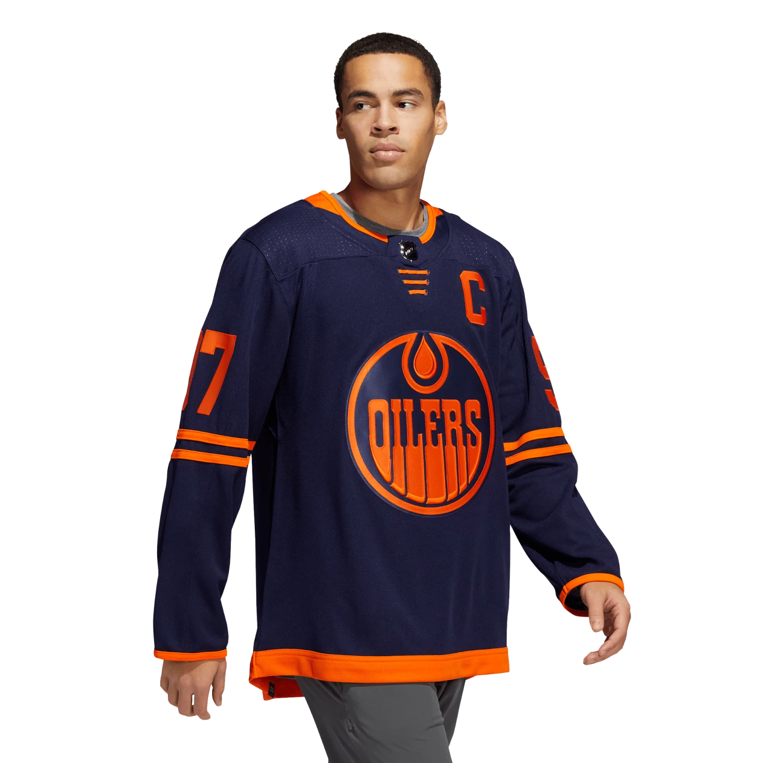 Edmonton Oilers Alternate Adidas PrimeGreen Senior Jersey - Connor McDavid 4 Edmonton Oilers Alternate Adidas PrimeGreen Senior Jersey - Connor McDavid - Image 2