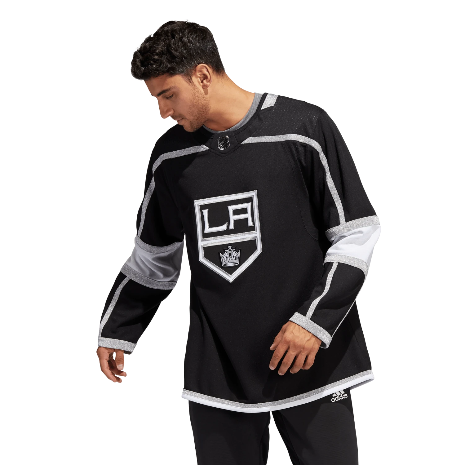 Los Angeles Kings Home Adidas PrimeGreen Senior Jersey 4 Los Angeles Kings Home Adidas PrimeGreen Senior Jersey - Image 2