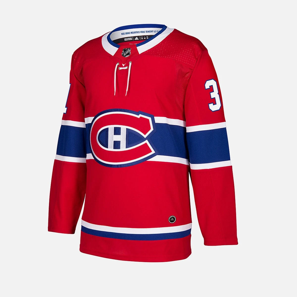 Montreal Canadiens Home Adidas Authentic Senior Jersey - Carey Price 4 Montreal Canadiens Home Adidas Authentic Senior Jersey - Carey Price - Image 2