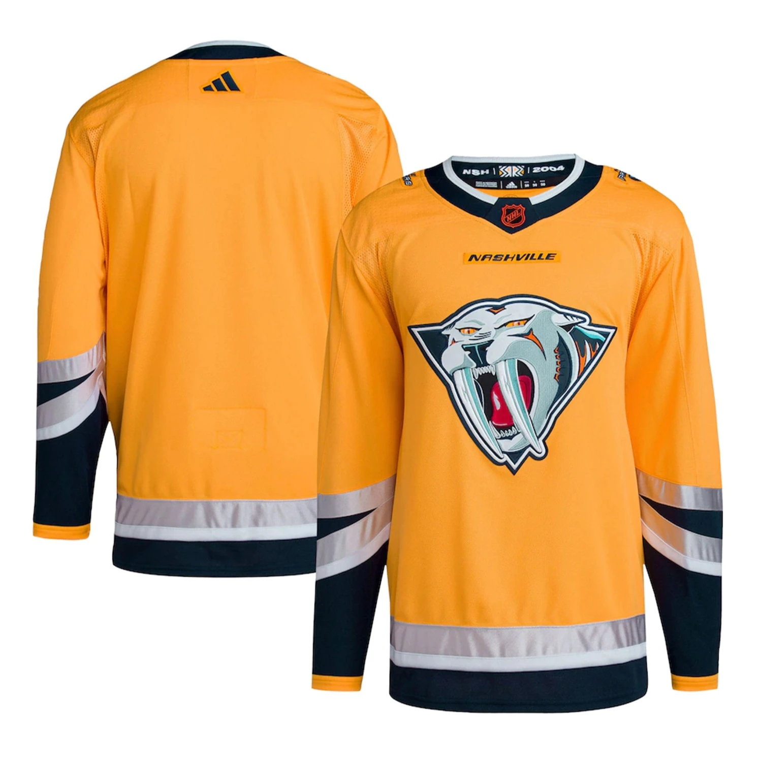 Nashville Predators Adidas PrimeGreen Reverse Retro Senior Jersey 3 Nashville Predators Adidas PrimeGreen Reverse Retro Senior Jersey