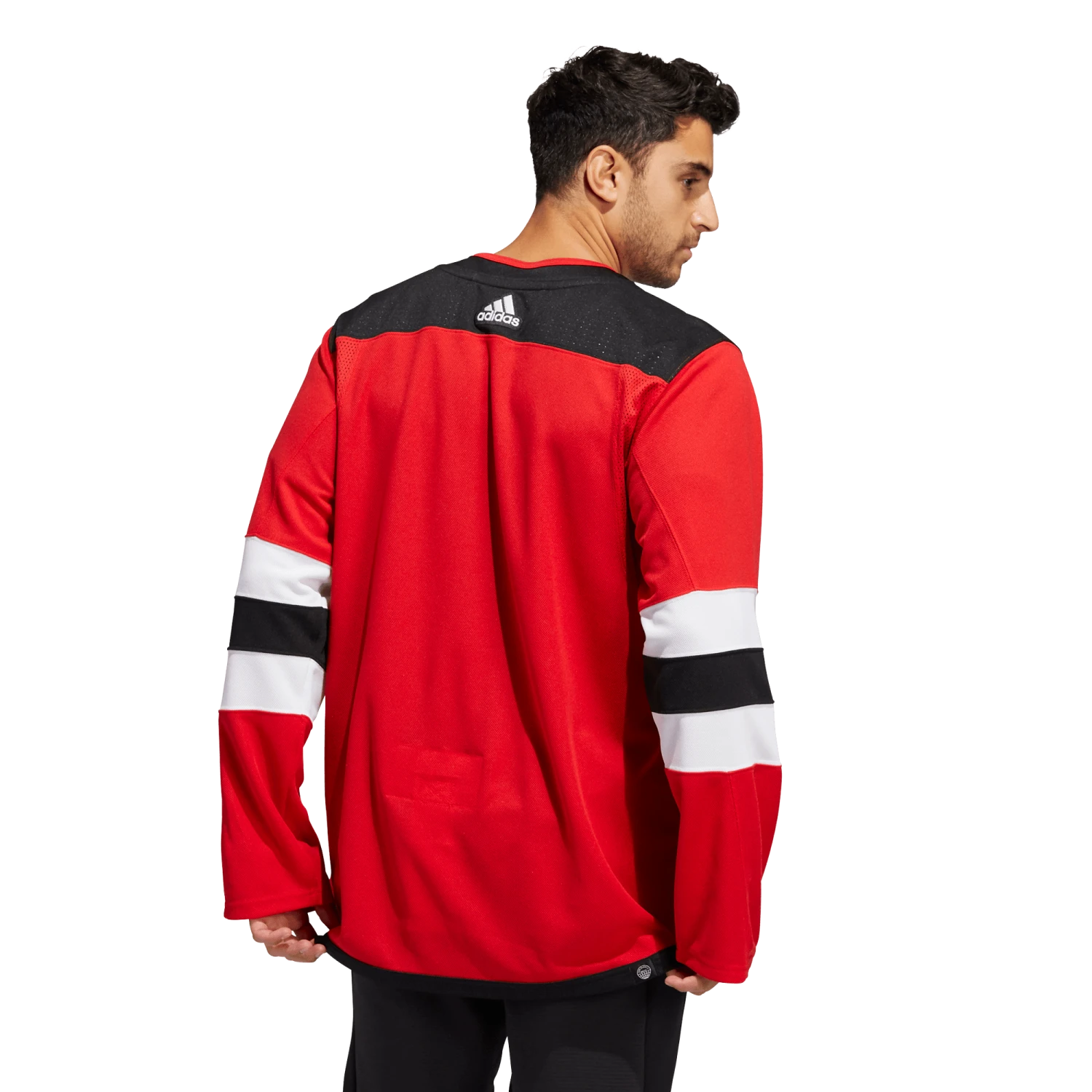 New Jersey Devils Home Adidas PrimeGreen Senior Jersey 6 New Jersey Devils Home Adidas PrimeGreen Senior Jersey - Image 4