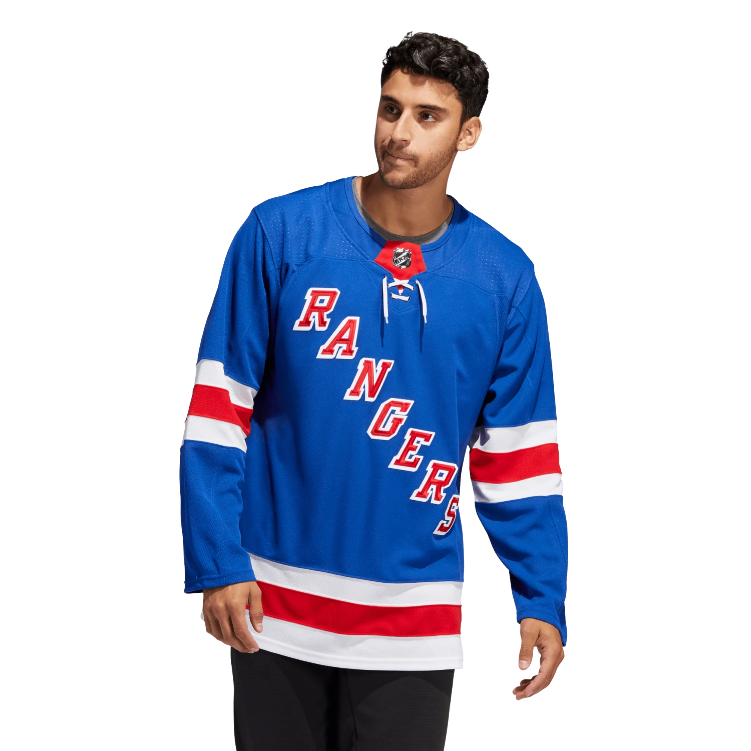 New York Rangers Home Adidas PrimeGreen Senior Jersey 4 New York Rangers Home Adidas PrimeGreen Senior Jersey - Image 2