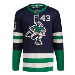 Vancouver Canucks Adidas PrimeGreen Reverse Retro Senior Jersey - Quinn Hughes 6 Vancouver Canucks Adidas PrimeGreen Reverse Retro Senior Jersey - Quinn Hughes -Baue Hockey Shop adidas nhl jerseys vancouver canucks adidas primegreen reverse retro senior jersey quinn hughes navy 44 29837966966850