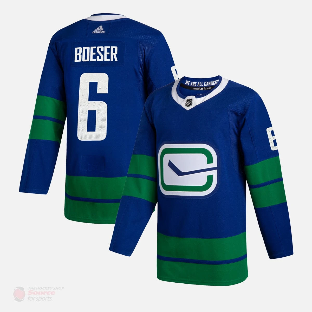 Vancouver Canucks Alternate Adidas Authentic Senior Jersey - Brock Boeser 4 Vancouver Canucks Alternate Adidas Authentic Senior Jersey - Brock Boeser - Image 2