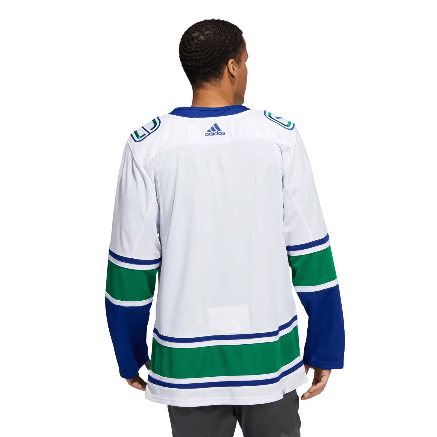 Vancouver Canucks Away Adidas PrimeGreen Senior Jersey 6 Vancouver Canucks Away Adidas PrimeGreen Senior Jersey - Image 4