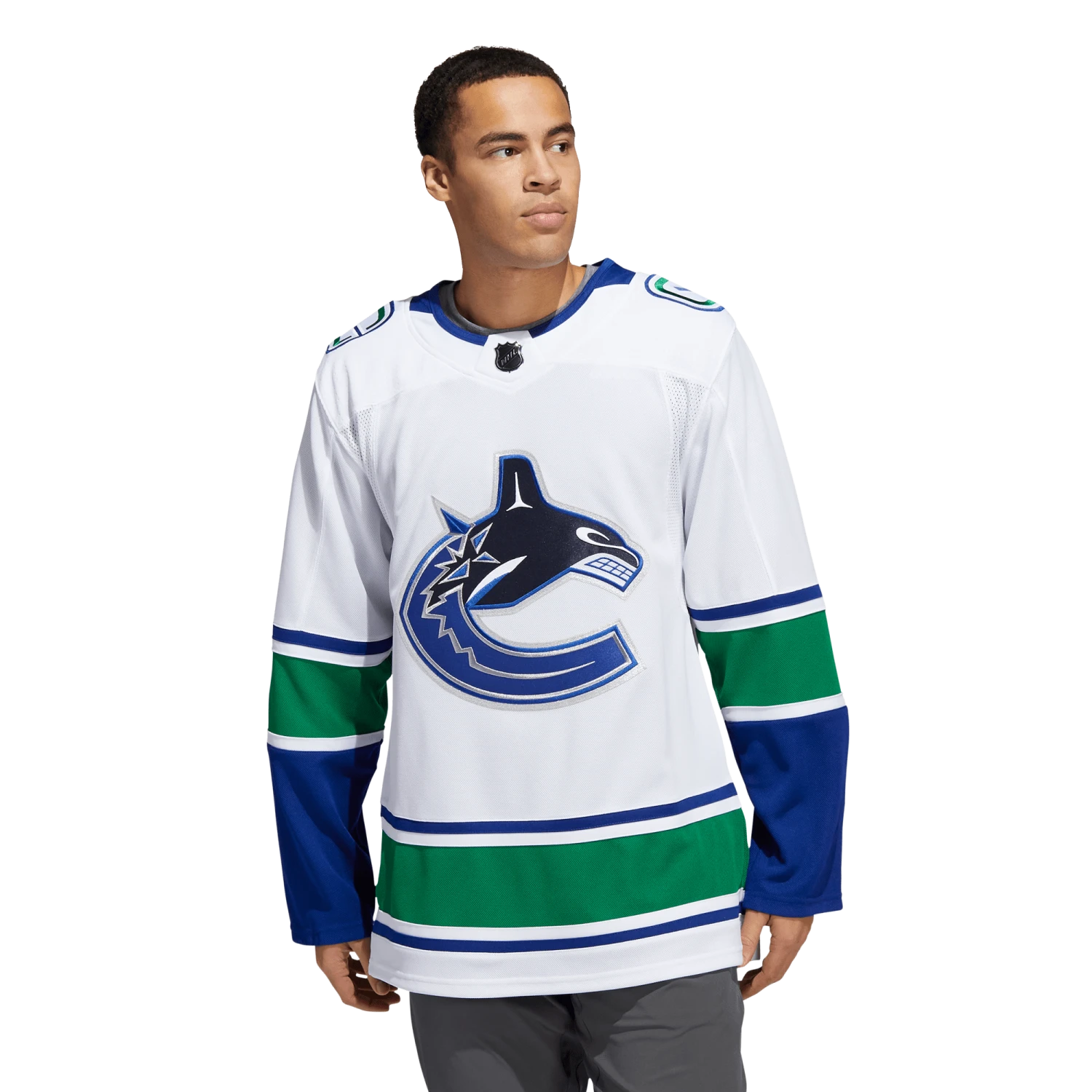 Vancouver Canucks Away Adidas PrimeGreen Senior Jersey 4 Vancouver Canucks Away Adidas PrimeGreen Senior Jersey - Image 2