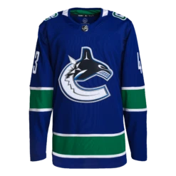 Vancouver Canucks Home Adidas PrimeGreen Senior Jersey - Quinn Hughes