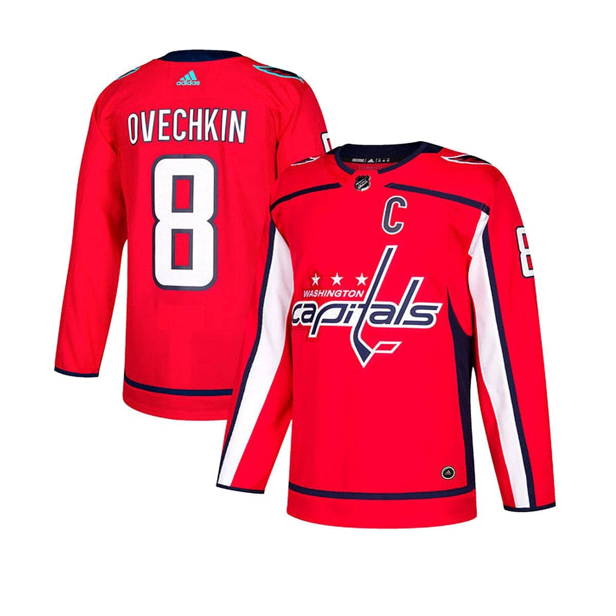 Washington Capitals Home Adidas Authentic Senior Jersey - Alexander Ovechkin 3 Washington Capitals Home Adidas Authentic Senior Jersey - Alexander Ovechkin