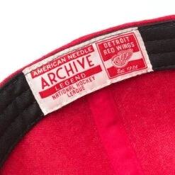 Detroit Red Wings - American Needle NHL Vintage Archived Legend Adjustable Hat -Baue Hockey Shop american needle hats american needle nhl vintage archived legend adjustable hat dt red wings vintage archive legend osfm 30365654351938