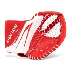Bauer Vapor X5 Pro Intermediate Goalie Catcher -Baue Hockey Shop bauer catchers bauer vapor x5 pro intermediate goalie catcher white red regular 30441022619714