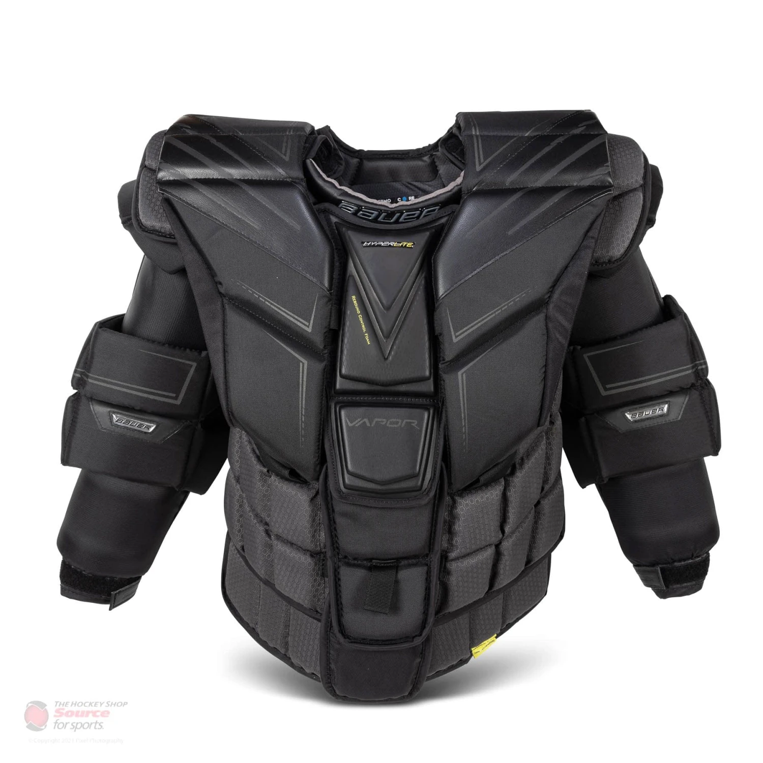 Bauer Vapor HyperLite Senior Chest & Arm Protector - Black 3 Bauer Vapor HyperLite Senior Chest & Arm Protector - Black