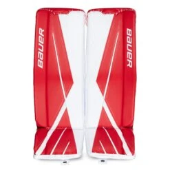 Bauer Supreme 3S Intermediate Goalie Leg Pads -Baue Hockey Shop bauer leg pads bauer supreme 3s intermediate goalie leg pads white red l 32 28744279621698