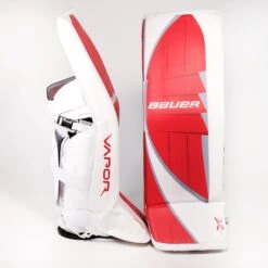 Bauer Supreme Pro Custom Senior Goalie Leg Pads (Vapor Logo) - Tommy Nappier -Baue Hockey Shop bauer leg pads bauer supreme pro custom senior goalie leg pads vapor logo tommy nappier buckeyes l 30055518470210