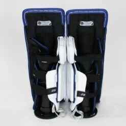 Bauer Supreme S29 Intermediate Goalie Leg Pads - Demo -Baue Hockey Shop bauer leg pads demo bauer supreme s29 intermediate goalie leg pads demo white blue l 32 15202048409666