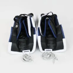 Bauer Supreme S29 Intermediate Goalie Leg Pads - Demo -Baue Hockey Shop bauer leg pads demo bauer supreme s29 intermediate goalie leg pads demo white blue l 32 15202048442434