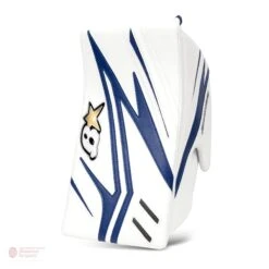 Brian's OPTiK X2 Intermediate Goalie Blocker -Baue Hockey Shop brian s blockers brian s optik x2 intermediate goalie blocker white blue full right 28741221187650