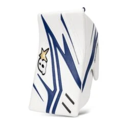 Brian's OPTiK X2 Senior Goalie Blocker -Baue Hockey Shop brian s blockers brian s optik x2 senior goalie blocker white blue regular 28741221515330