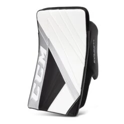 CCM Extreme Flex E5.9 Intermediate Goalie Blocker - Source Exclusive -Baue Hockey Shop ccm blockers ccm extreme flex e5 9 intermediate goalie blocker source exclusive white white black silver regular 28741229051970