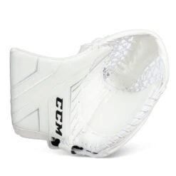 CCM Axis Senior Goalie Catcher - 580 Break Angle -Baue Hockey Shop ccm catchers ccm axis senior goalie catcher 580 break angle white regular 28743622066242