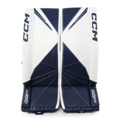 CCM Axis 2.9 Senior Goalie Leg Pads -Baue Hockey Shop ccm leg pads ccm axis 2 9 senior goalie leg pads white white navy navy 33 1 29016462164034