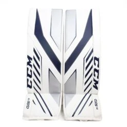 CCM Axis A1.9 Senior Goalie Leg Pads 32 CCM Axis A1.9 Senior Goalie Leg Pads -Baue Hockey Shop ccm leg pads ccm axis a1 9 senior goalie leg pads white white navy silver 33 1 29252848287810