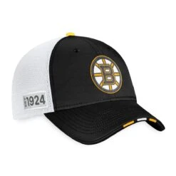 Boston Bruins Fanatics Authentic Pro Draft Structured Trucker Hat -Baue Hockey Shop fanatics hats boston bruins fanatics authentic pro draft structured trucker hat osfa 29396037468226