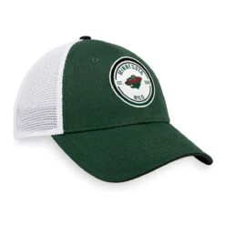 Minnesota Wild Fanatics Iconic Gradient Structured Trucker Hat -Baue Hockey Shop fanatics hats minnesota wild fanatics iconic gradient structured trucker hat osfa 30358417932354