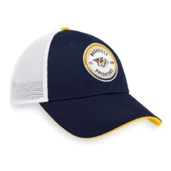 Nashville Predators Fanatics Iconic Gradient Structured Trucker Hat -Baue Hockey Shop fanatics hats nashville predators fanatics iconic gradient structured trucker hat osfa 29636358307906
