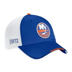 New York Islanders Fanatics Authentic Pro Draft Structured Trucker Hat -Baue Hockey Shop fanatics hats new york islanders fanatics authentic pro draft structured trucker hat osfa 29395915014210
