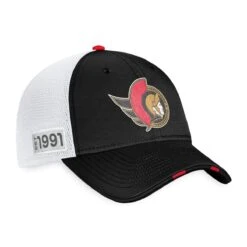 Ottawa Senators Fanatics Authentic Pro Draft Structured Trucker Hat -Baue Hockey Shop fanatics hats ottawa senators fanatics authentic pro draft structured trucker hat osfa 29395799310402