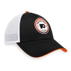 Philadelphia Flyers Fanatics Iconic Gradient Structured Trucker Hat -Baue Hockey Shop fanatics hats philadelphia flyers fanatics iconic gradient structured trucker hat osfa 29636359913538