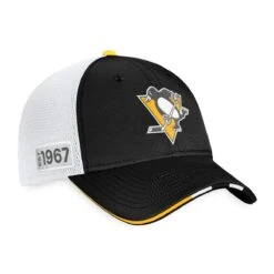Pittsburgh Penguins Fanatics Authentic Pro Draft Structured Trucker Hat -Baue Hockey Shop fanatics hats pittsburgh penguins fanatics authentic pro draft structured trucker hat osfa 29395914653762