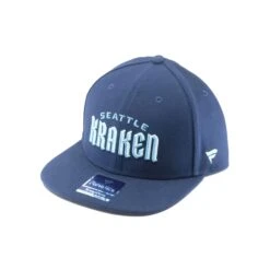 Seattle Kraken Fanatics NHL Core Snapback Hat -Baue Hockey Shop fanatics hats seattle kraken fanatics nhl core snapback hat navy osfa 28743944601666