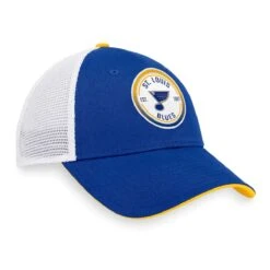 St. Louis Blues Fanatics Iconic Gradient Structured Trucker Hat -Baue Hockey Shop fanatics hats st louis blues fanatics iconic gradient structured trucker hat osfa 29636360896578