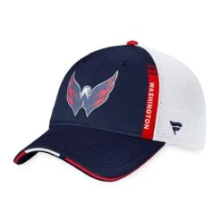 Washington Capitals Fanatics Authentic Pro Draft Structured Trucker Hat -Baue Hockey Shop fanatics hats washington capitals fanatics authentic pro draft structured trucker hat osfa 29395913932866