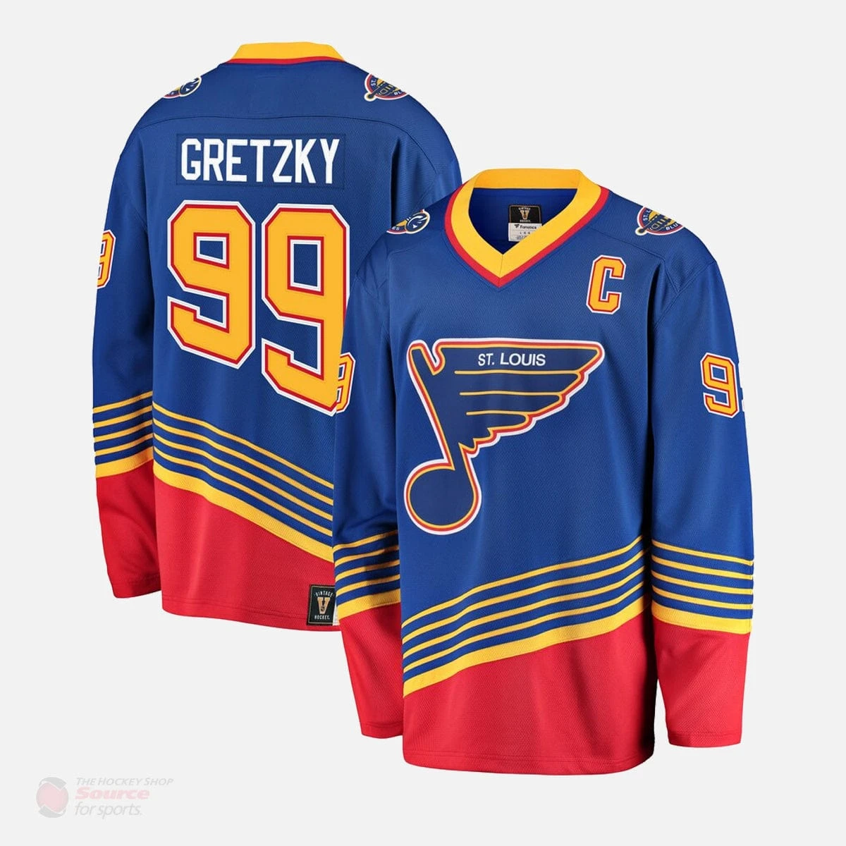 St. Louis Blues Fanatics Breakaway Retired Senior Jersey - Wayne Gretzky 4 St. Louis Blues Fanatics Breakaway Retired Senior Jersey - Wayne Gretzky - Image 2