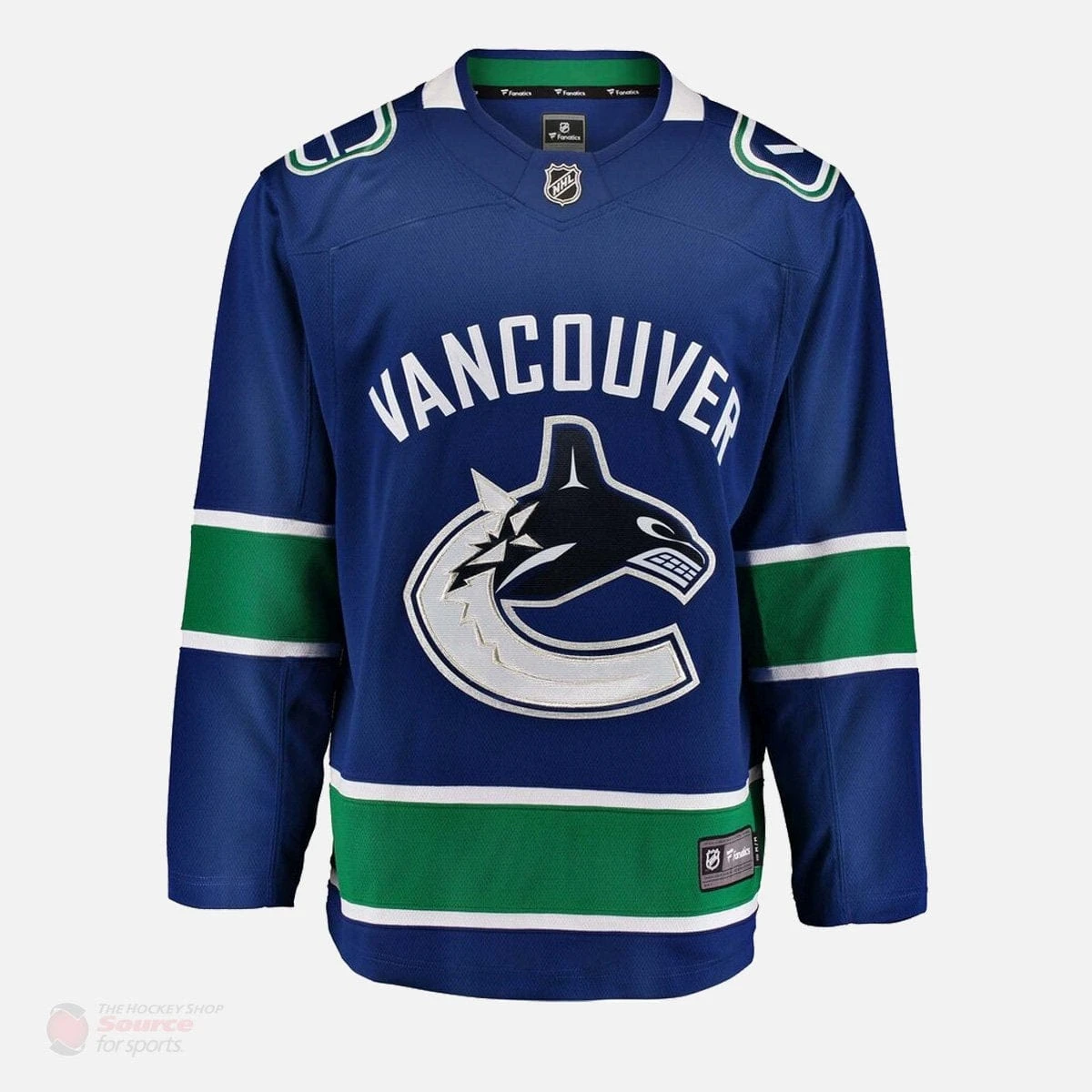 Vancouver Canucks Home Fanatics Breakaway Senior Jersey (2018) 4 Vancouver Canucks Home Fanatics Breakaway Senior Jersey (2018) - Image 2