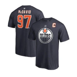Edmonton Oilers Fanatics Authentic Name & Number Mens Shirt - Connor McDavid