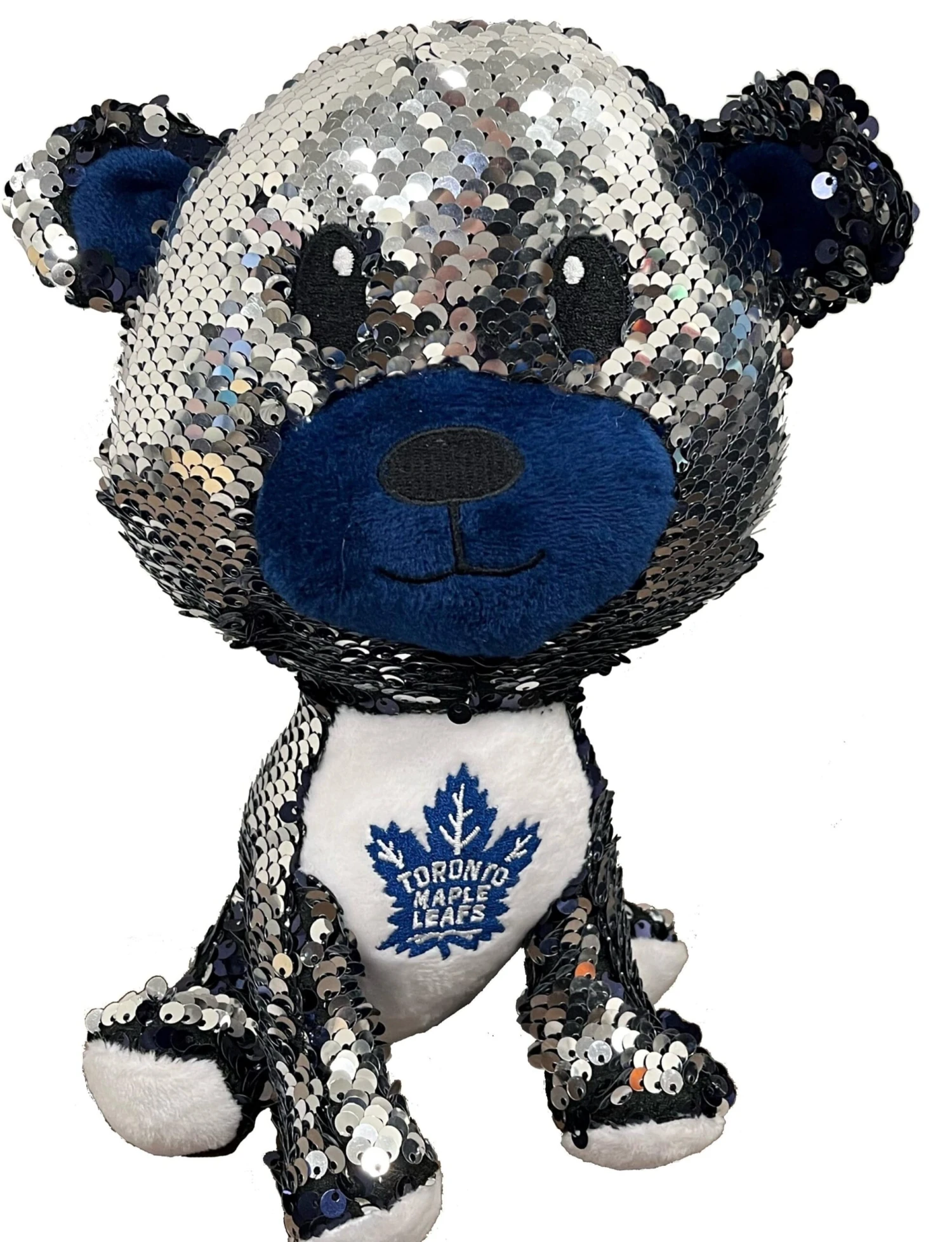 Forever Collectibles NHL Sequin Bear - Toronto Maple Leafs 3 Forever Collectibles NHL Sequin Bear - Toronto Maple Leafs