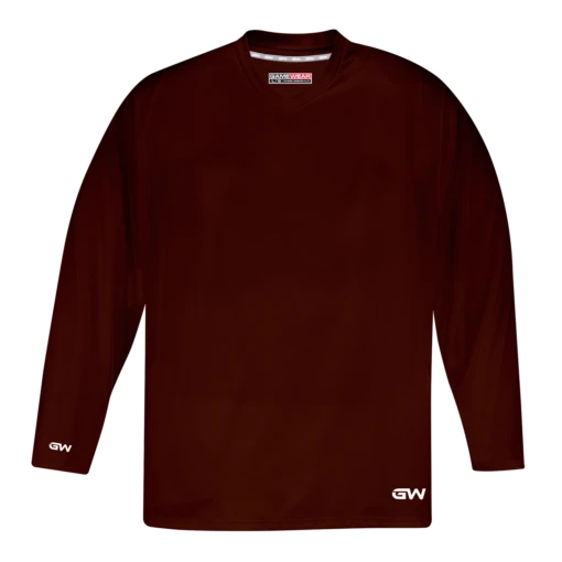 GameWear GW5500 ProLite Series Senior Hockey Practice Jersey - Maroon -Baue Hockey Shop gamewear group inc practice jerseys gamewear gw5500 prolite series senior hockey practice jersey maroon s 30352405004354