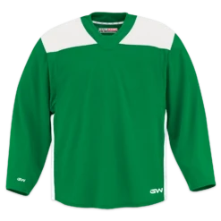 GameWear GW6500 ProLite Series Senior Hockey Practice Jersey - Kelly Green / White