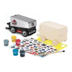 NHL Zamboni Wood Craft Paint Kit -Baue Hockey Shop grosnor toys games nhl zamboni wood craft paint kit nhl 30341827297346