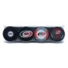 Carolina Hurricanes Inglasco NHL Logo Hockey Puck (4 Pack) -Baue Hockey Shop inglasco memorabilia carolina hurricanes inglasco nhl logo hockey puck 4 pack black 29036632506434