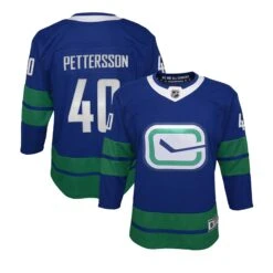 Vancouver Canucks Alternate Outer Stuff Premier Junior Jersey - Elias Pettersson