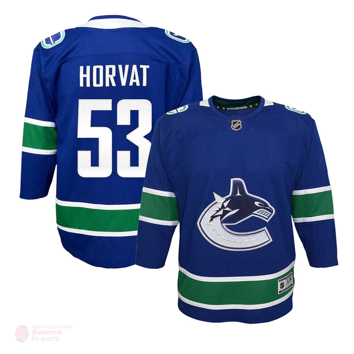 Vancouver Canucks Home Outer Stuff Premier Toddler Jersey - Bo Horvat 3 Vancouver Canucks Home Outer Stuff Premier Toddler Jersey - Bo Horvat